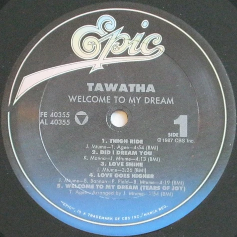 Tawatha - Welcome To My Dream