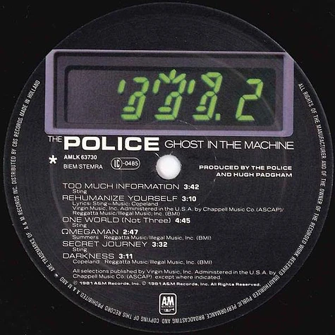 The Police - Ghost In The Machine