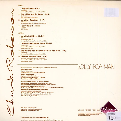 Chuck Roberson - Lolly Pop Man