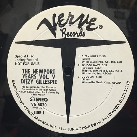 Dizzy Gillespie - The Newport Years Volume V