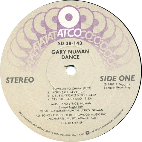Gary Numan - Dance