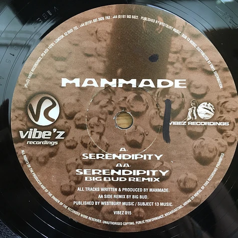 Manmade - Serendipity / Serendipity (Big Bud Remix)