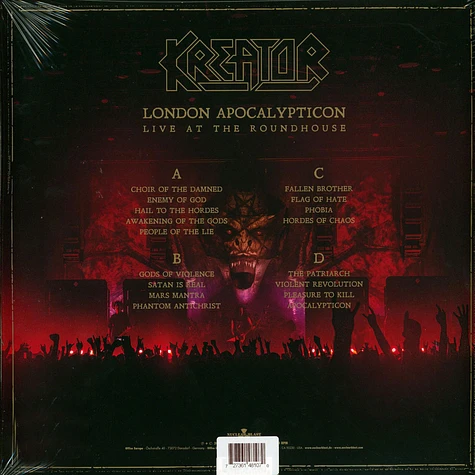 Kreator - London Apocalypticon - Live Clear/Black Splatter Vinyl Edition
