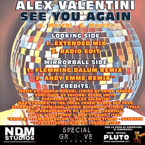 Alex Valentini - See You Again Orange Vinyl Edition