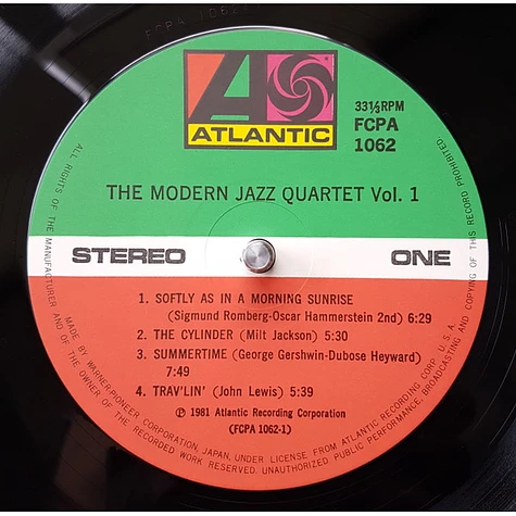 The Modern Jazz Quartet - M.J.Q. Vol. 1