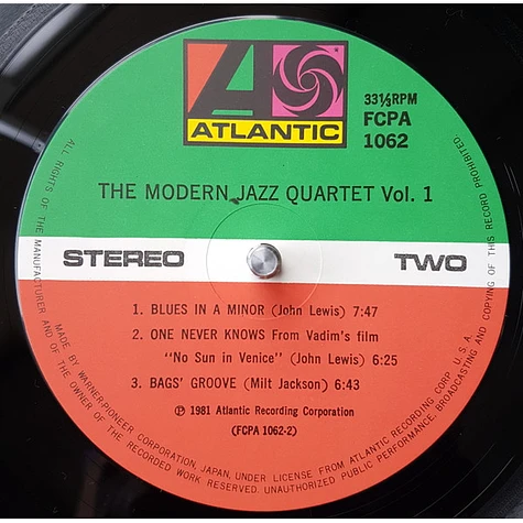 The Modern Jazz Quartet - M.J.Q. Vol. 1