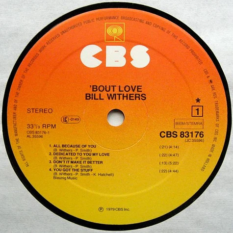 Bill Withers - 'Bout Love