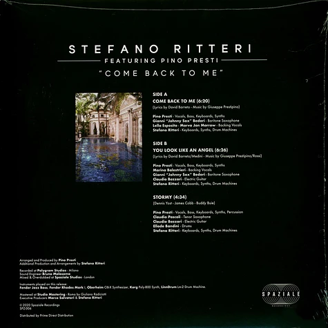 Stefano Ritteri - Come Back To Me Feat. Pino Presti