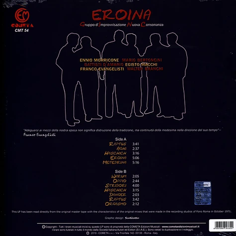 Gruppo Di Improvvisazione Nuova Consonanza - Eroina Clear Vinyl Edition