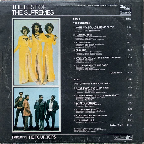 The Supremes Featuring Four Tops - The Best Of The Supremes Featuring The Four Tops