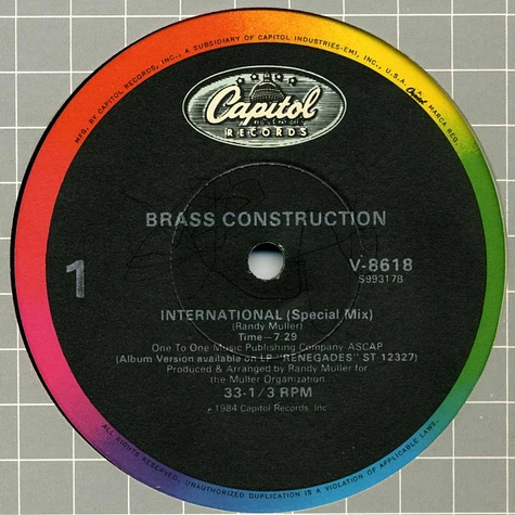 Brass Construction - International
