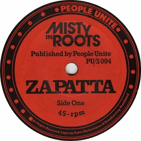 Misty In Roots - Zapatta