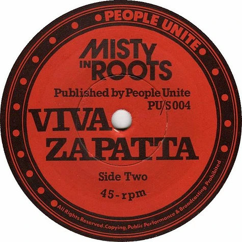 Misty In Roots - Zapatta