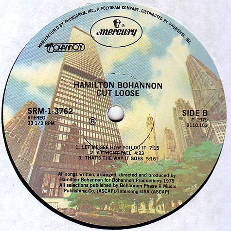 Hamilton Bohannon, Cut Loose, Vinyl (LP, Album)