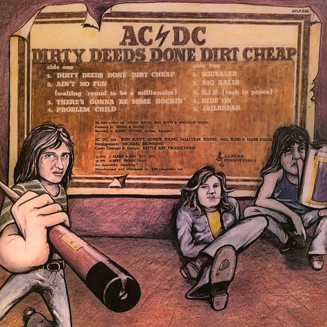 AC/DC - Dirty Deeds Done Dirt Cheap Colored Vinyl Edition