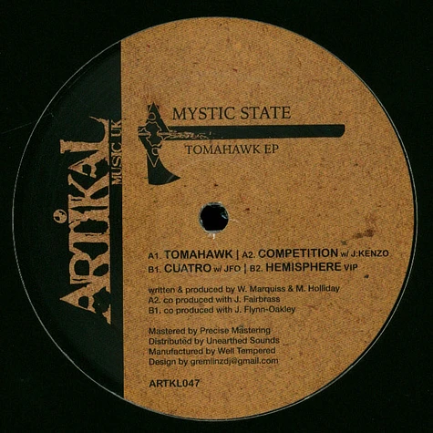 Mystic State - Tomahawk EP