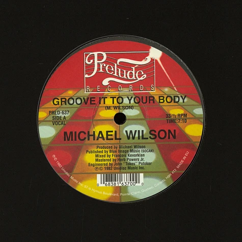 Michael Wilson - Groove It To Your Body