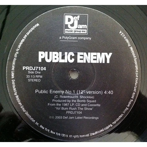 Public Enemy - Public Enemy #1 / Don't Believe The Hype