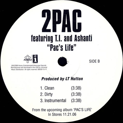 2Pac Featuring T.I. & Ashanti - Pac's Life