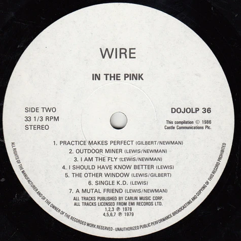 Wire - In The Pink