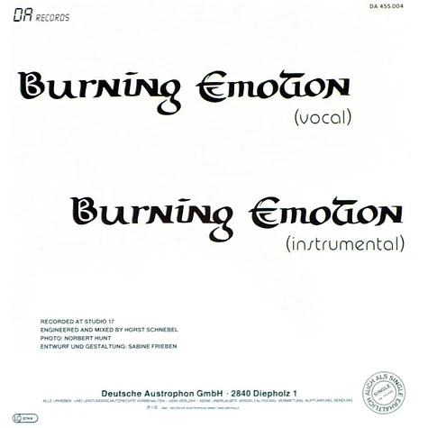 Sensitiv - Burning Emotion