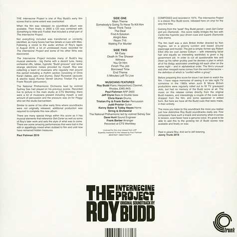 Roy Budd - OST The Internecine Project