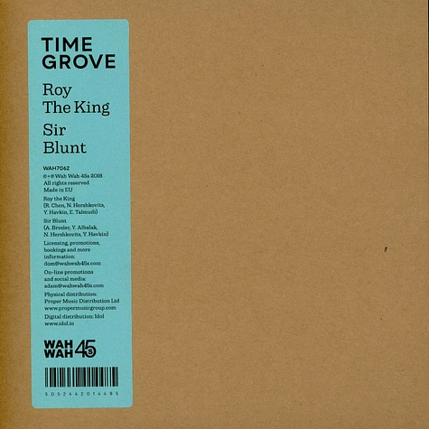 Time Grove - Roy The King / Sir Blunt