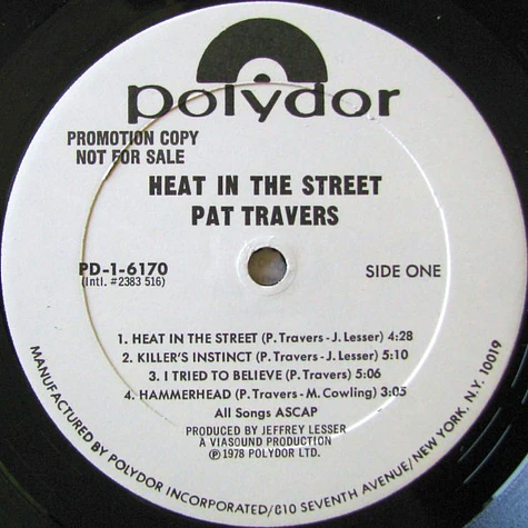 Pat Travers Band - Heat In The Street