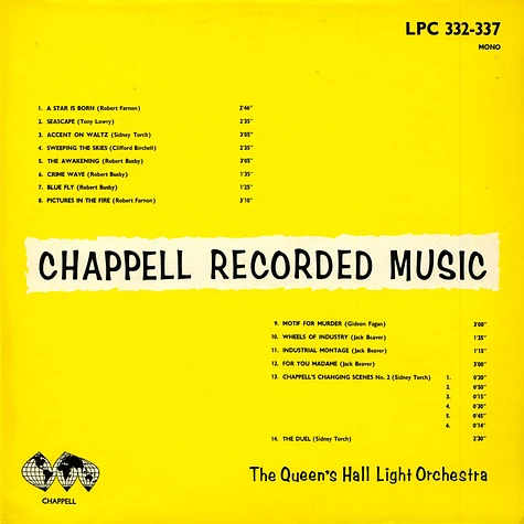 The Queen's Hall Light Orchestra - Chappell Recorded Music