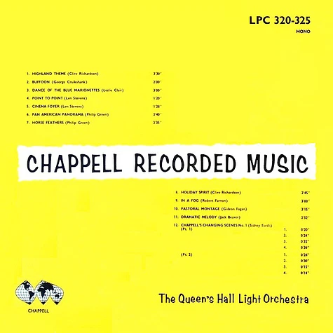 The Queen's Hall Light Orchestra - Chappell Recorded Music