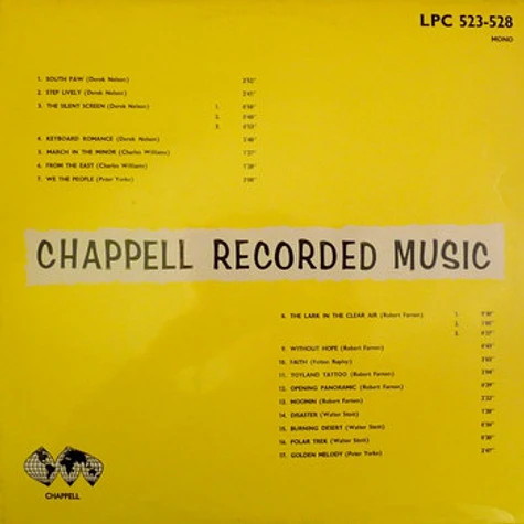 The Nelson Trio / Melodi Light Orchestra - Chappell Recorded Music