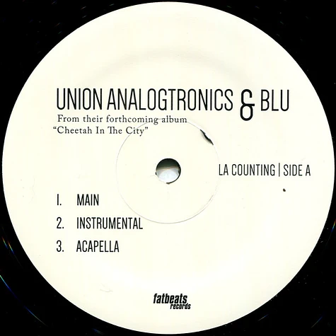 Union Analogtronics & Blu - LA Counting