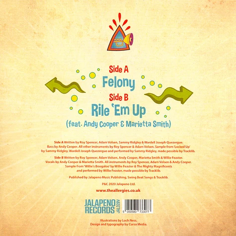 The Allergies - Felony / Rile 'Em Up