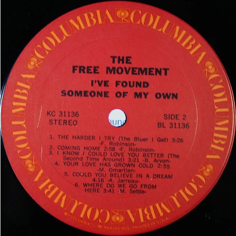 Free Movement - I've Found Someone Of My Own