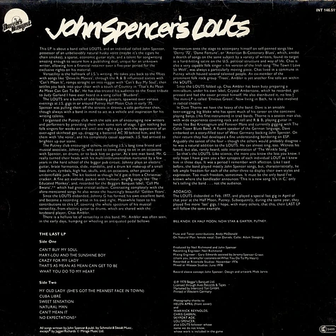 John Spencer's Louts - The Last LP