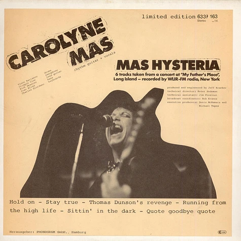 Carolyne Mas - Mas Hysteria