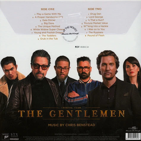 Chris Benstead - OST The Gentlemen Limited Numbered White Edition