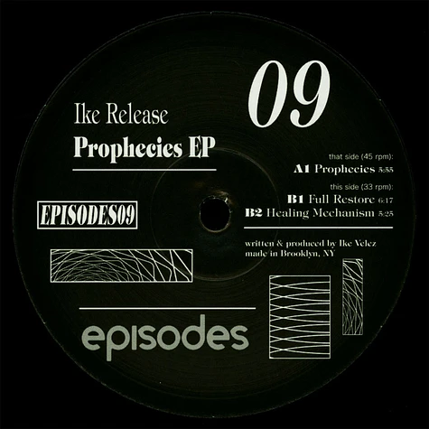 Ike Release - Prophecies EP