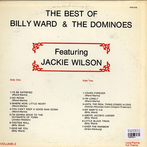 Billy Ward And His Dominoes, Jackie Wilson - The Best Of Billy Ward & The Dominoes Featuring Jackie Wilson Volume 2