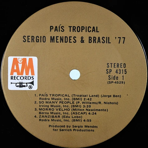Sérgio Mendes & Brasil '77 - País Tropical