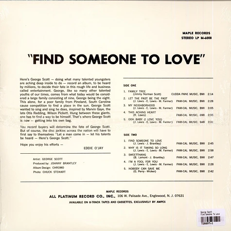 George Scott - Find Someone To Love