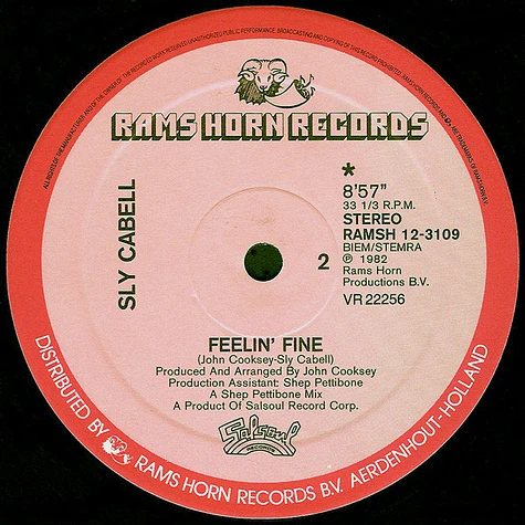 Sly Cabell - Feelin' Fine