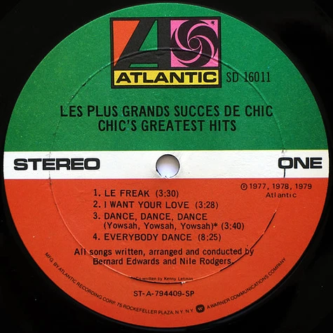 Chic - Les Plus Grands Succes De Chic (Chic's Greatest Hits)