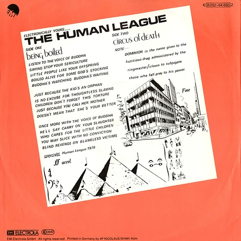 The Human League - Being Boiled / Circus Of Death