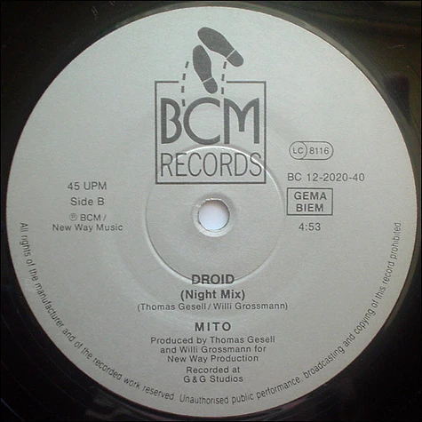 Mito - Droid (1987 Remix)