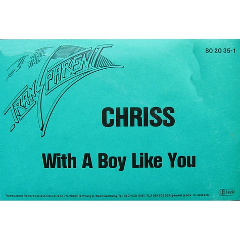 Chriss - With A Boy Like You