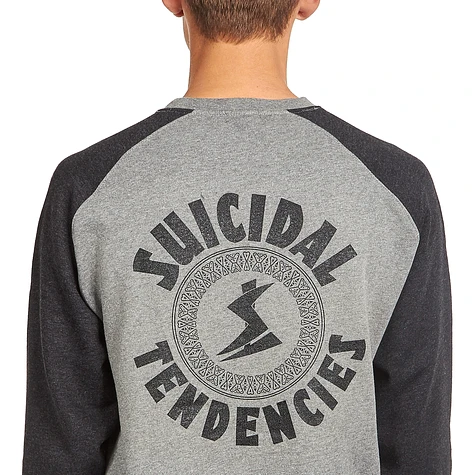 Suicidal Tendencies - Cyclone TwoTone Raglan Crew Neck Sweat Shirt