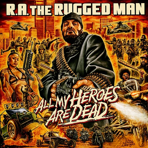 R.A. The Rugged Man - All My Heroes Are Dead HHV Exclusive Opaque Orange Edition