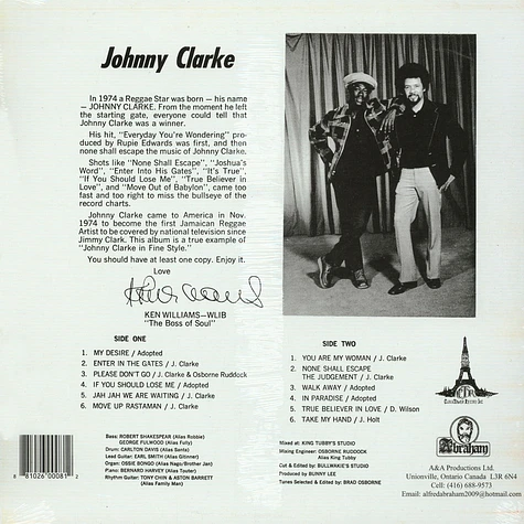 Johnny Clarke - Sings In Fine Style Colored Vinyl Edition