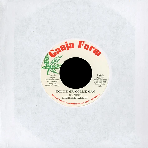 Michael Palmer / Roots Radics - Collie Mr. Collie Man / Collie Man Dub